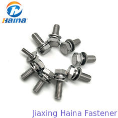 Hex Head Combine Stainless Steel 314 306 full Thread Bolt and Flat Washer