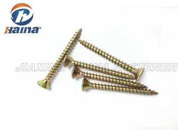 DIN7505 5X30mm Pozi-Hoofd Zelf Onttrekkend de Schroeven Geel Zink van Aandrijvingscsk plateerde 30MM Lengte