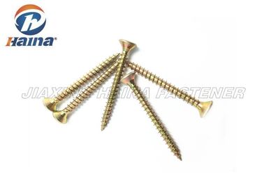 DIN7505 5X30mm Pozi-Hoofd Zelf Onttrekkend de Schroeven Geel Zink van Aandrijvingscsk plateerde 30MM Lengte
