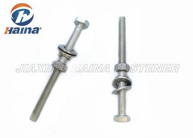 Roestvrij staal 304 316 M20 X 90mm Hexuitdraai Hoofdbouten en Noten met wasmachines