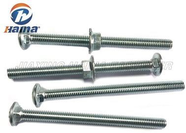 De vierkante Bouten van Zinc Plated Carriage van de Halsbus voor Hout met Flensnoot