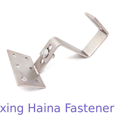 Regelbare van de de leitegel van SUS304 SUS316 Zonne het Dakhaak voor Zonnepaneelsteun