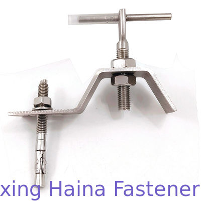 Soffit van de de Steenbekleding van de roestvrij staalss304 SS316 Duidelijk Gordijngevel Anker